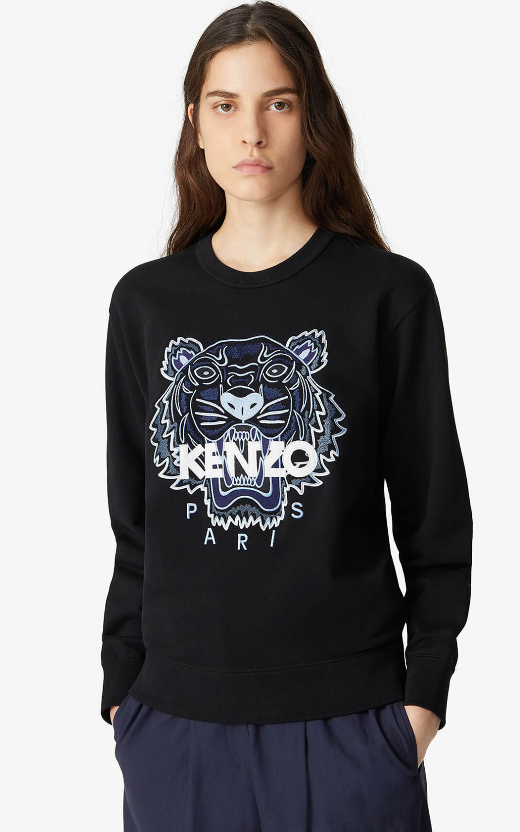 Kenzo Tiger Dukserice Ženske - Crne - Hrvatska ZXBGSW649